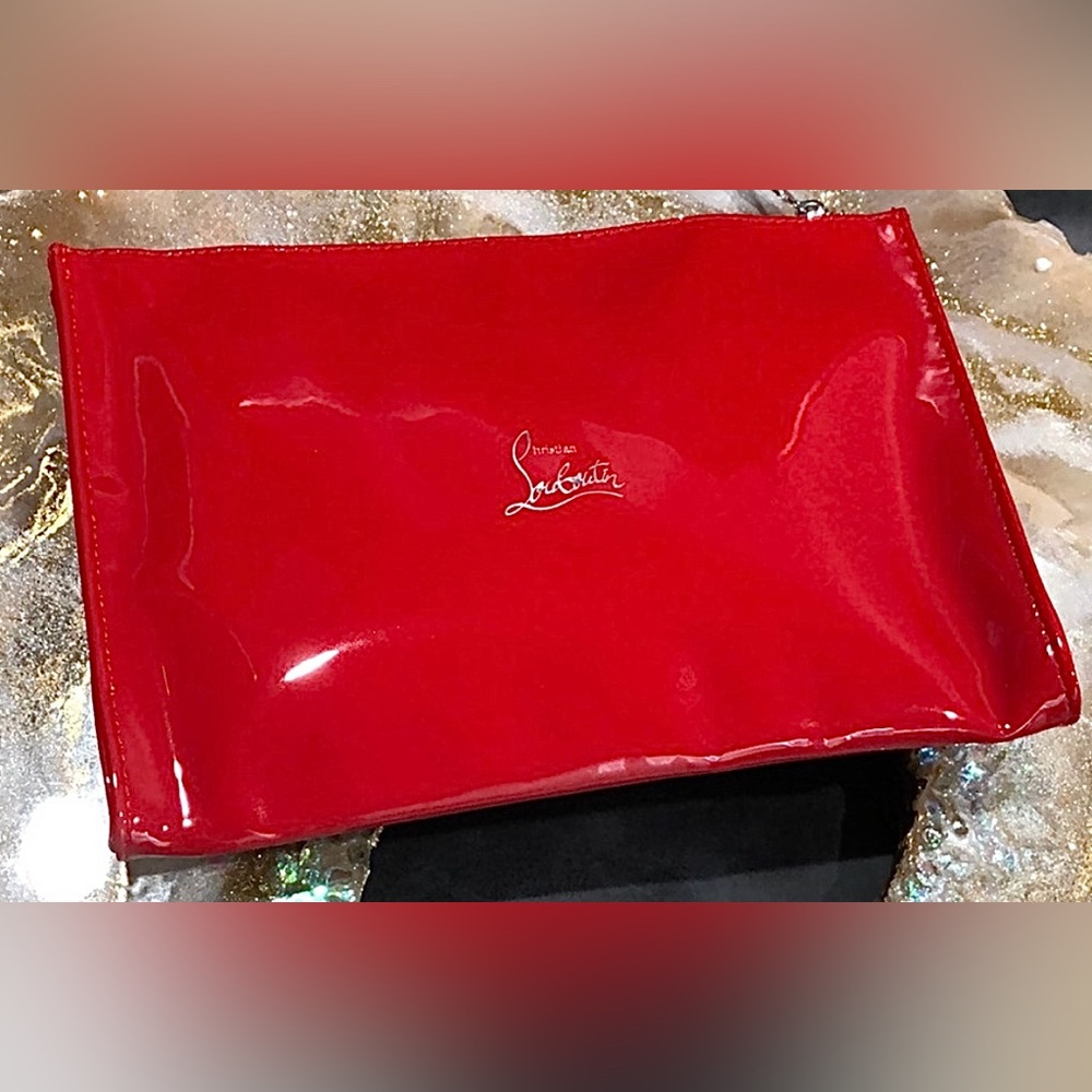 NEW!! Christian Louboutin Red Clutch/Pouch